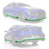 Pin-stripe Pre-cut Overlay Delete Kit compatible with 2025+ Elantra N Only